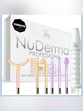 NuDerma Professional Skin Therapy Wand - Portable Skin Therapy Machine